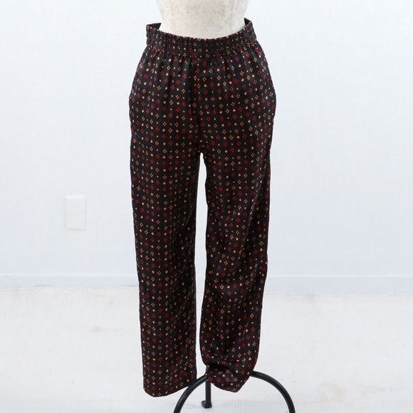 Isabel Marant S Silk Dot Printed Pants Black - Picture 2 of 12